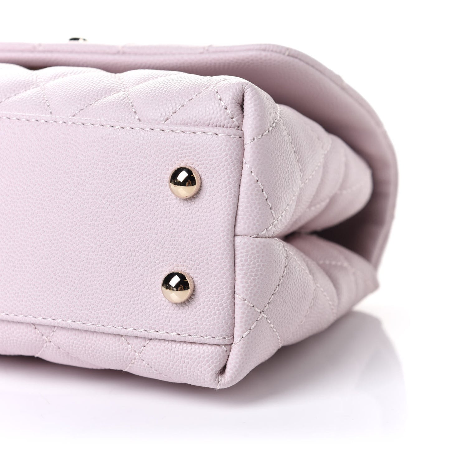 Caviar Quilted Mini Coco Handle Flap Lilas Lilac