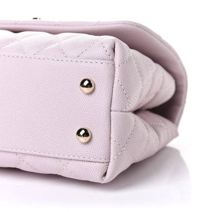 Chanel Caviar Quilted Mini Coco Handle Flap Lilas Lilac 10 of 11