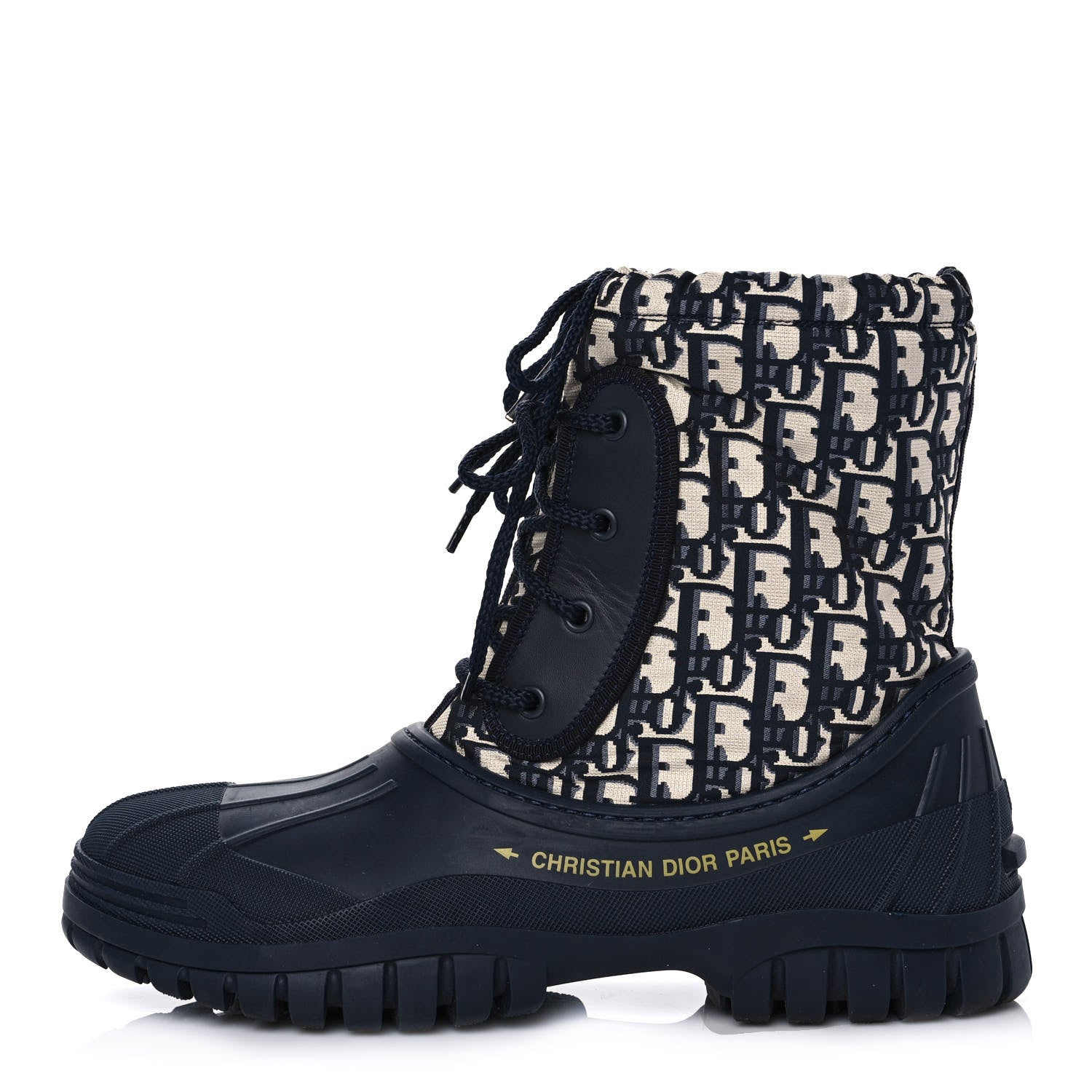 Christian Dior Oblique Nylon D-Venture Boots 40 Deep Blue 1 of 9