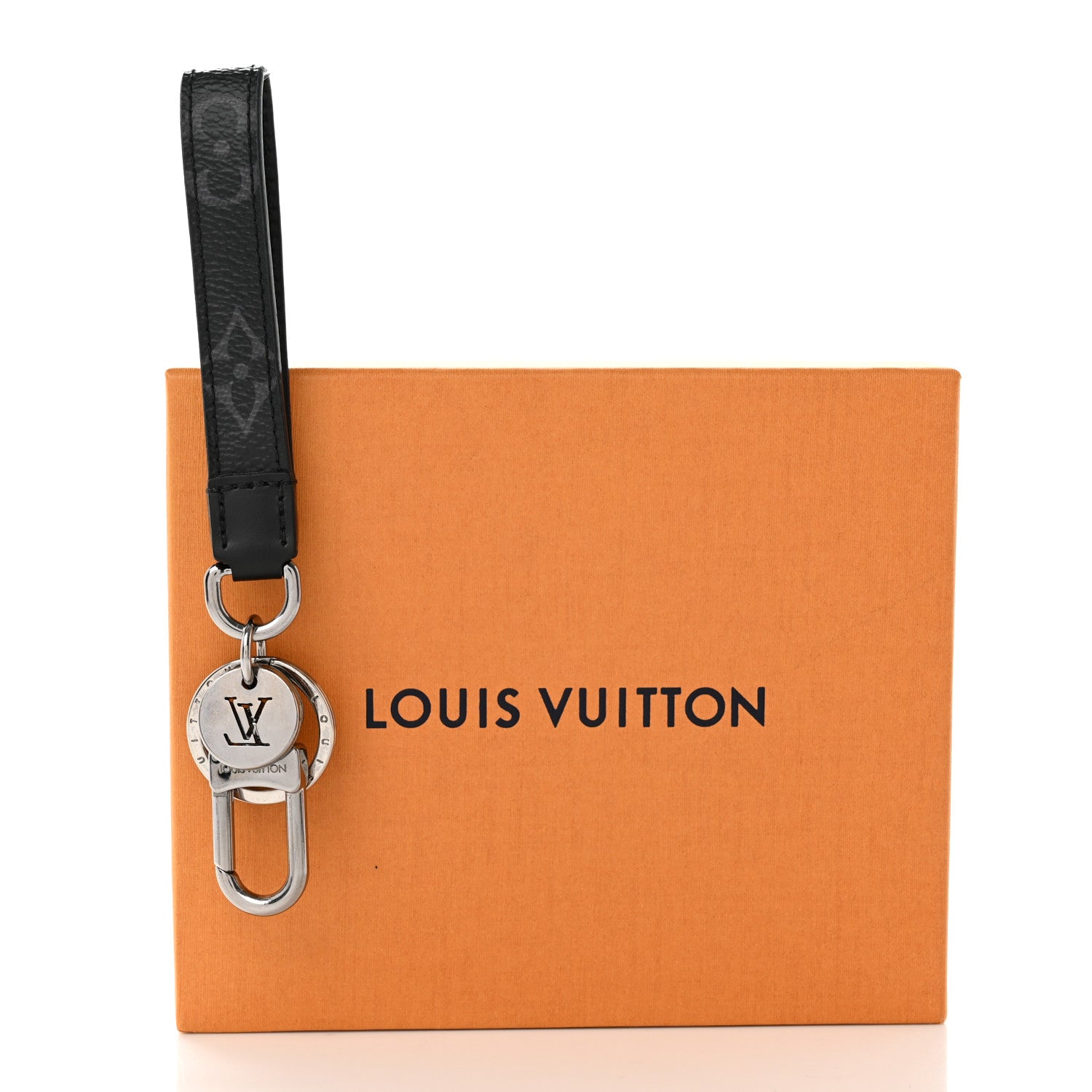 Louis Vuitton Monogram Eclipse Dragonne Bag Charm Key Holder 4 of 4