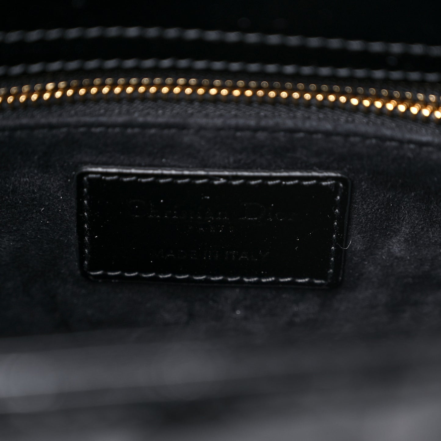 Patent Cannage Medium Lady Dior Black