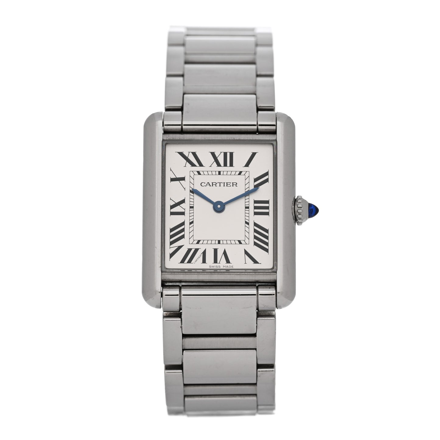 Stainless Steel 25mm Must de Cartier Tank Quartz Watch