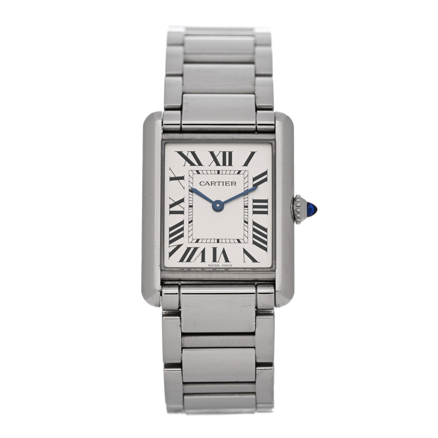 Cartier Stainless Steel 25mm Must de Cartier Tank Quartz Watch 1 of 7