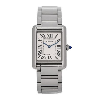 Cartier Stainless Steel 25mm Must de Cartier Tank Quartz Watch 1 of 7
