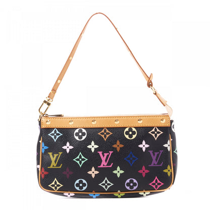 Louis Vuitton Monogram Multicolor Pochette Accessories Black 1 of 9