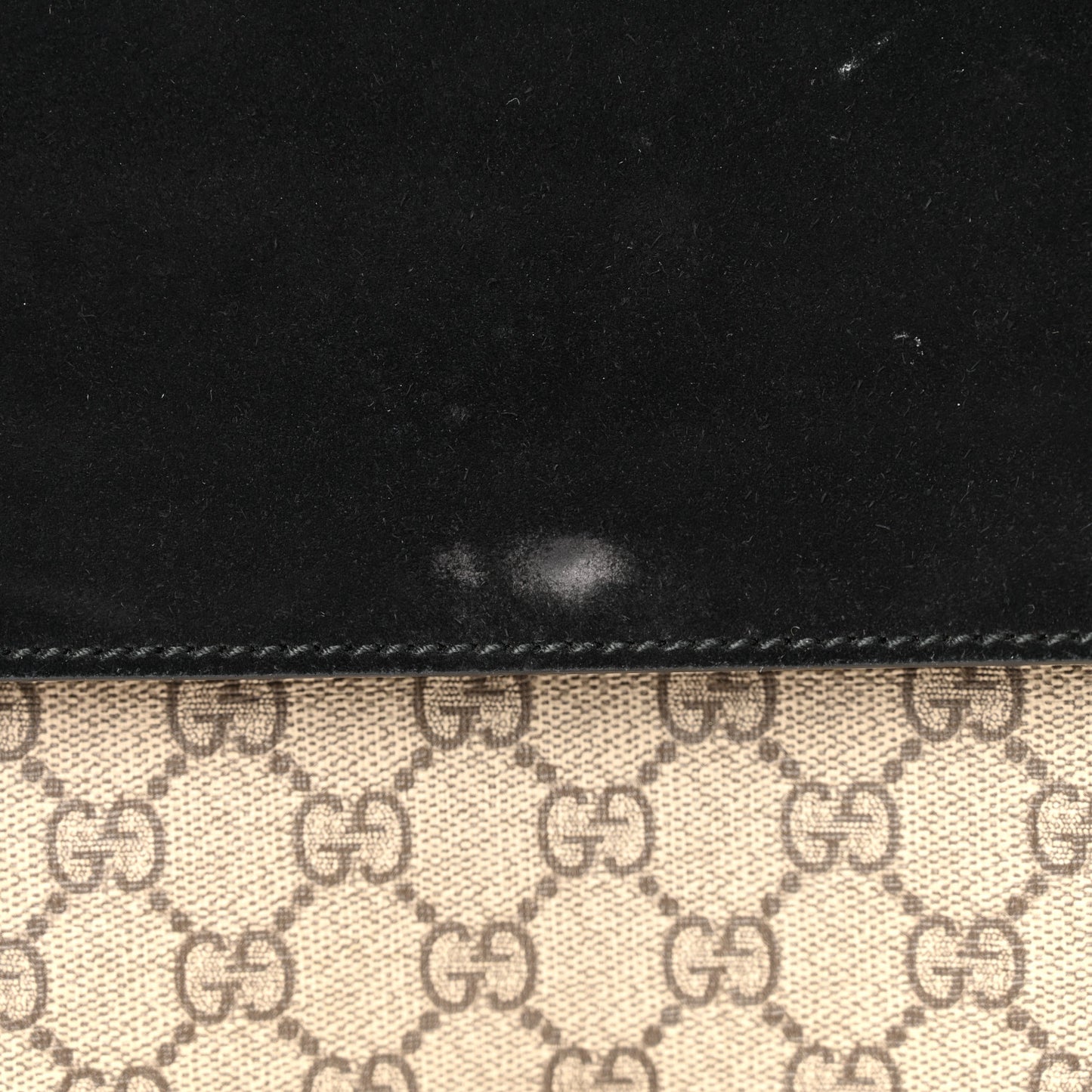 GG Supreme Monogram Medium Dionysus Shoulder Bag Black