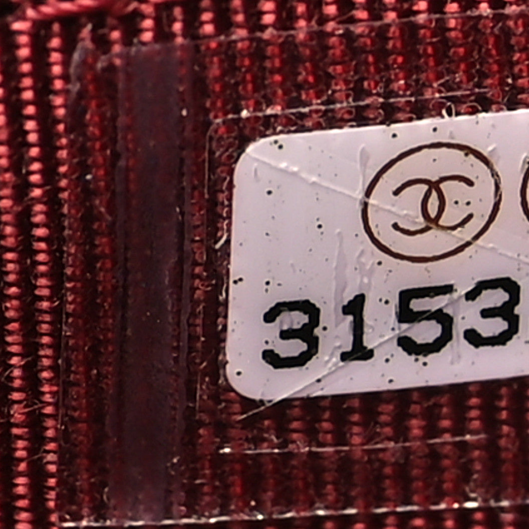 Chanel Lambskin Quilted Phone Holder Wallet on Removable Chain Burgundy 12 of 18