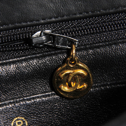 Chanel Lambskin Quilted Small Single Flap Black 7 of 8