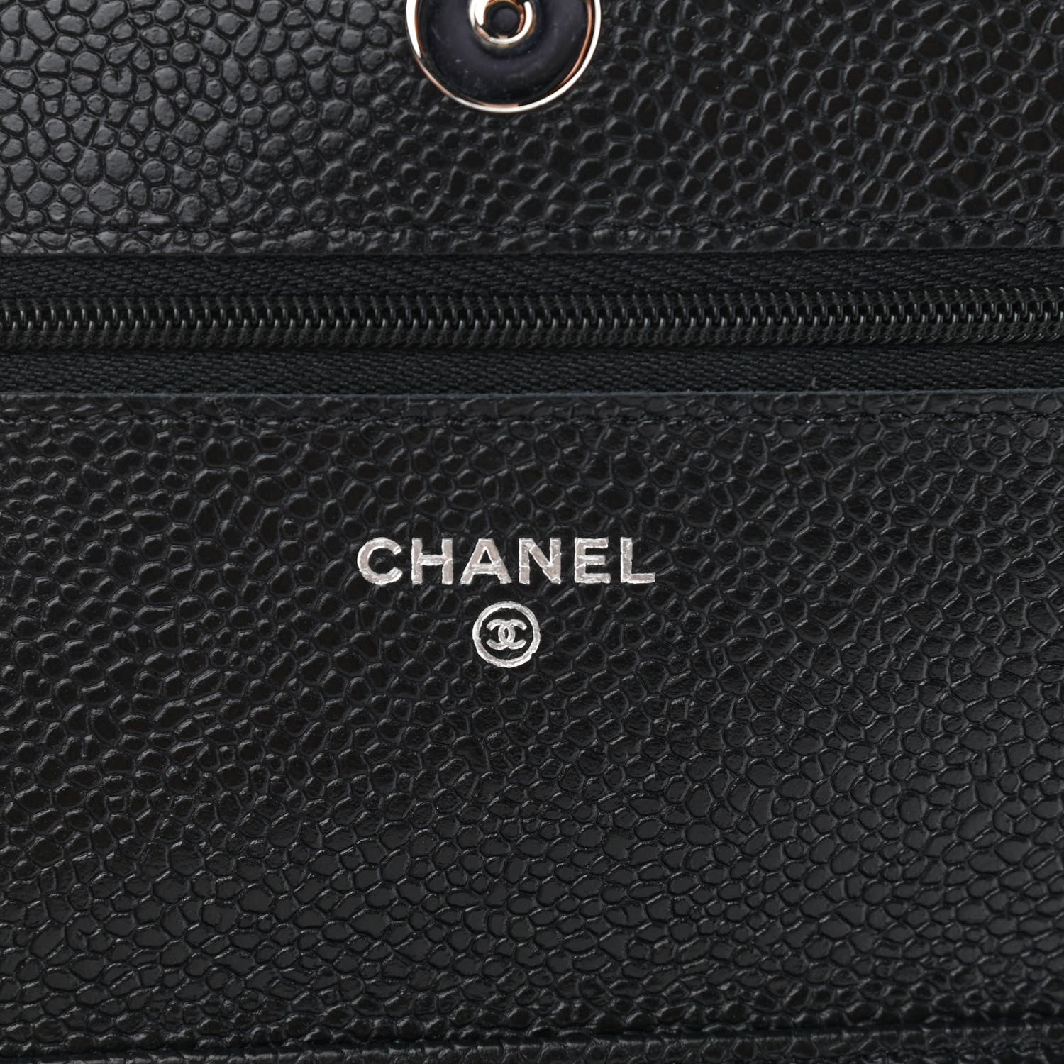Chanel Caviar Quilted Wallet On Chain WOC Black 7 of 10