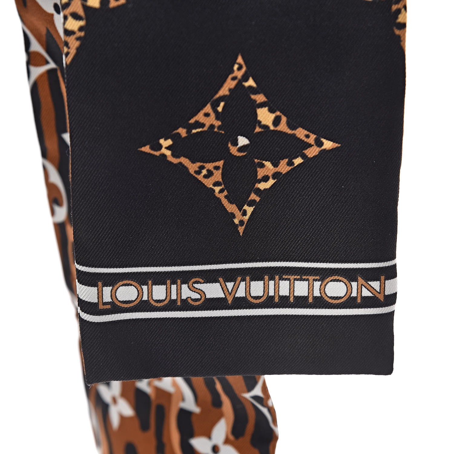 Louis Vuitton Silk Monogram Giant Jungle Bandeau Black 3 of 4