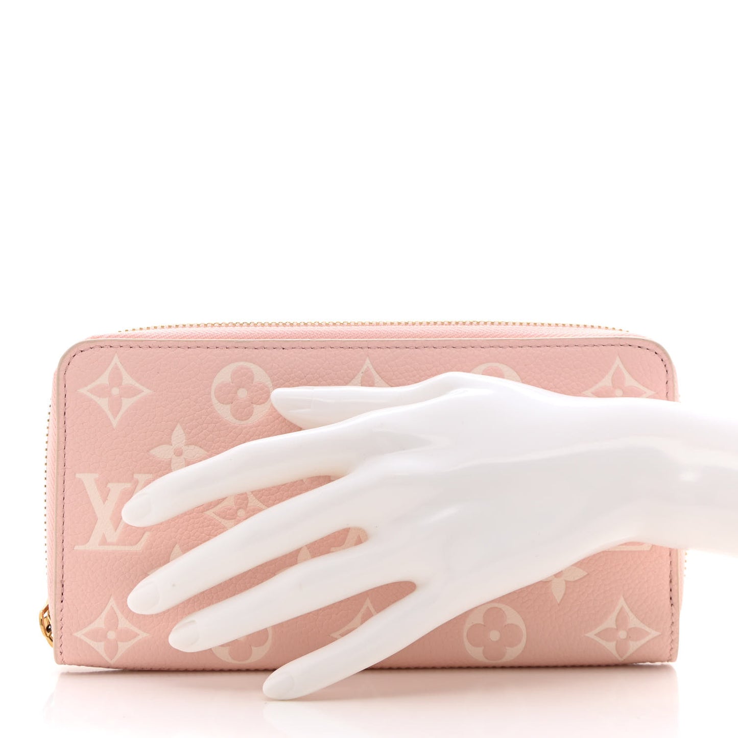 LOUIS VUITTON Empreinte Monogram Spring in the City Zippy Wallet Pink Beige Yellow