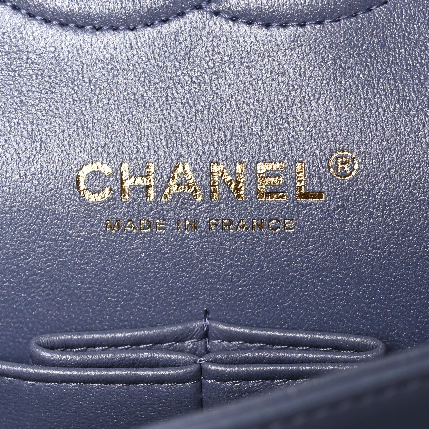 Chanel Iridescent Lambskin Quilted Medium Double Flap Light Purple 6 of 11