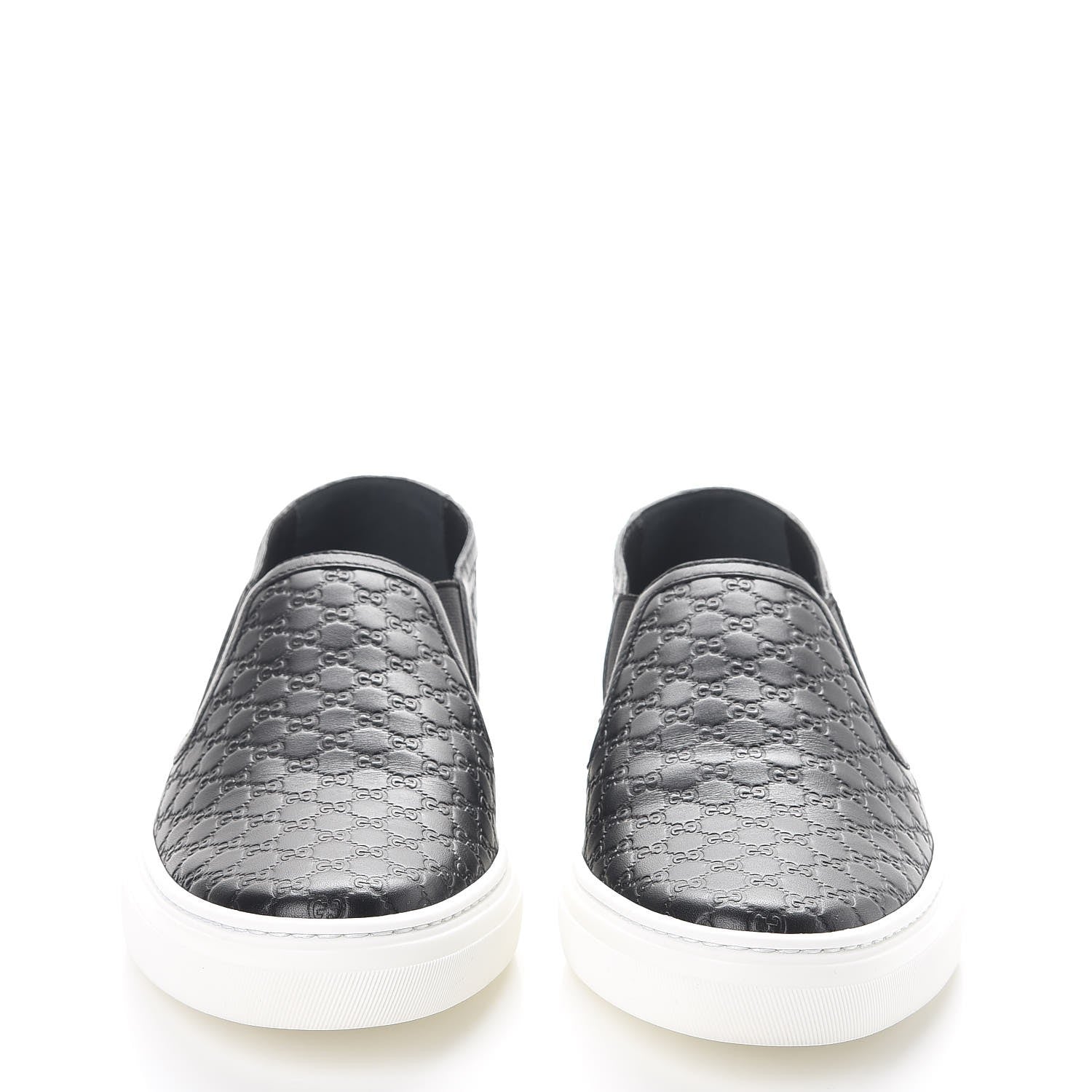 Gucci Microguccissima Slip On Sneakers 38.5 Black 2 of 11