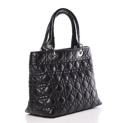 Christian Dior Lambskin Cannage Medium Soft Lady Dior Black 3 of 11