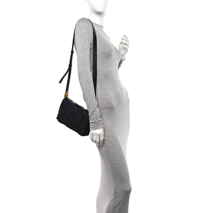 Bottega Veneta Grained Calfskin Maxi Intrecciato Cassette Crossbody Bag Black 2 of 10