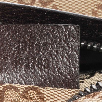 Gucci GG Monogram Double Pocket Belt Bag Dark Brown 6 of 8