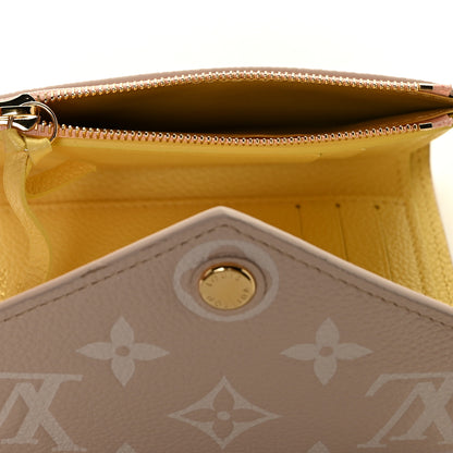 Louis Vuitton Empreinte Monogram Spring In The City Victorine Wallet Pink Beige Yellow 6 of 11