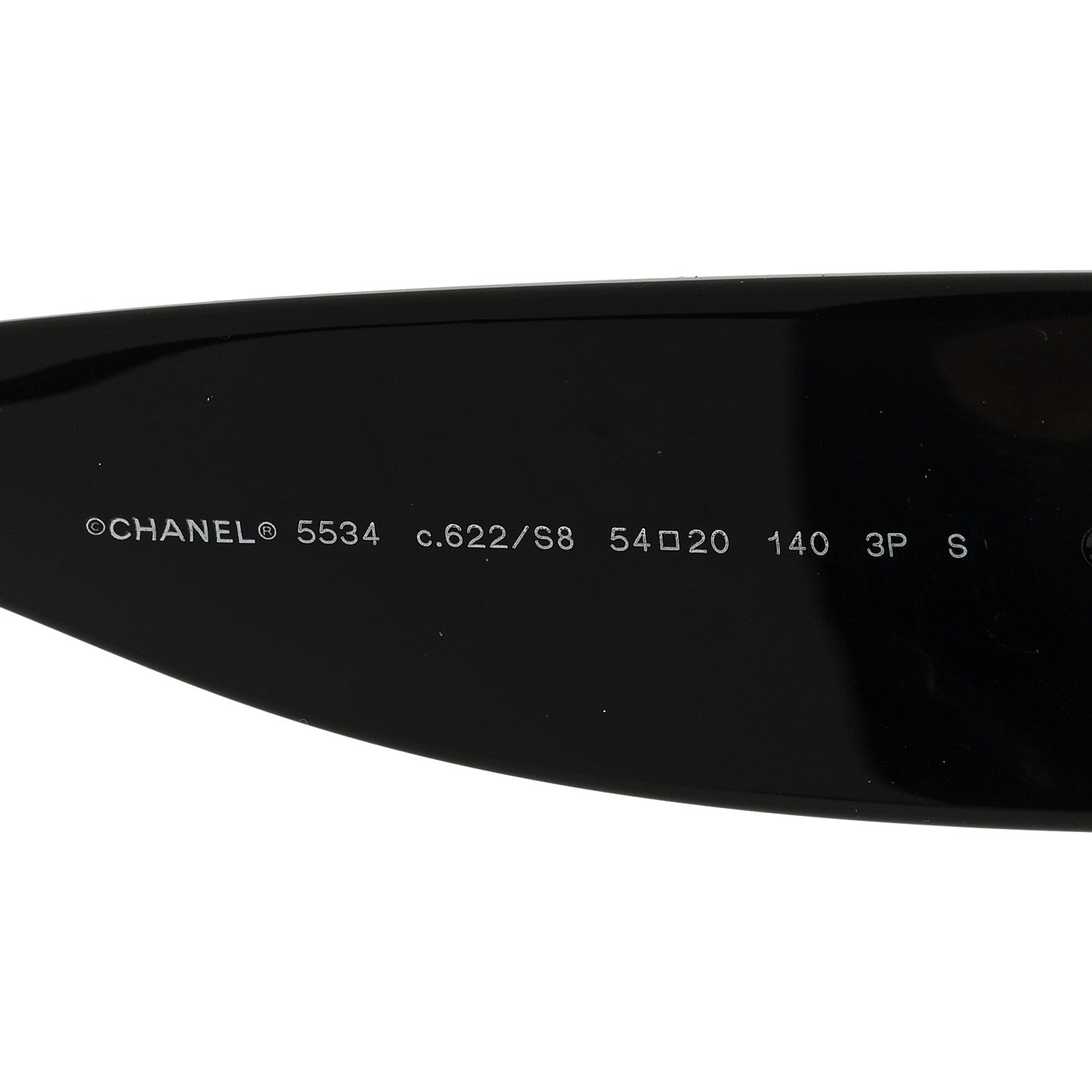 Chanel Acetate Rectangle Sunglasses 5534 Black 6 of 8