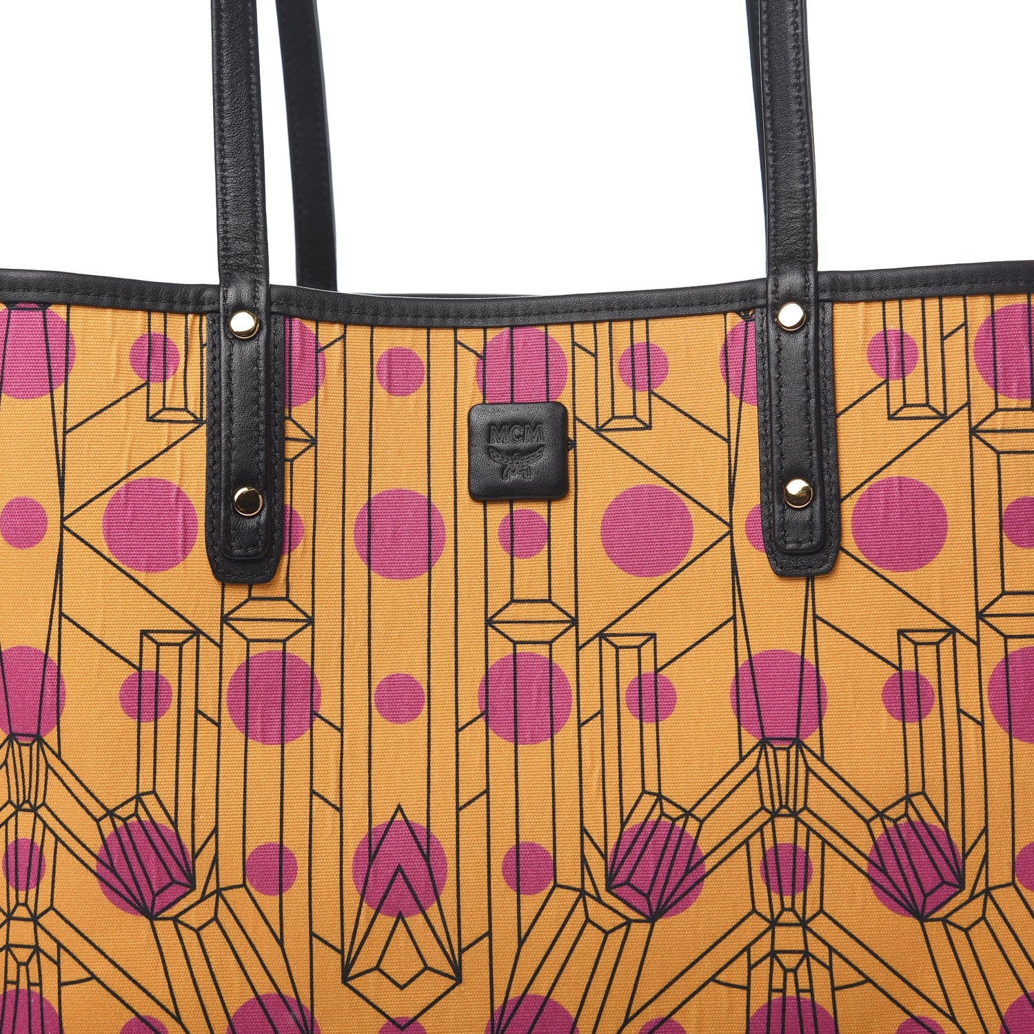 MCM Visetos Medium Project Reversible Shopper Tote White 22 of 22