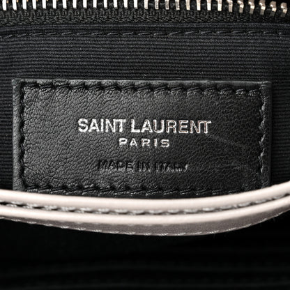 Saint Laurent Calfskin Y Quilted Monogram Toy Loulou Crossbody Bag Ivory 6 of 10