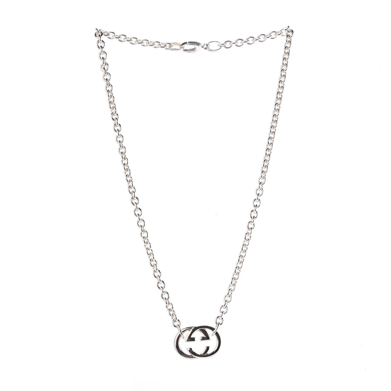 Gucci Sterling Silver Britt Necklace 3 of 7