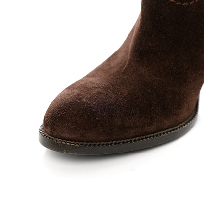 Gucci Suede Knee High Boots 36.5 Brown 16 of 20