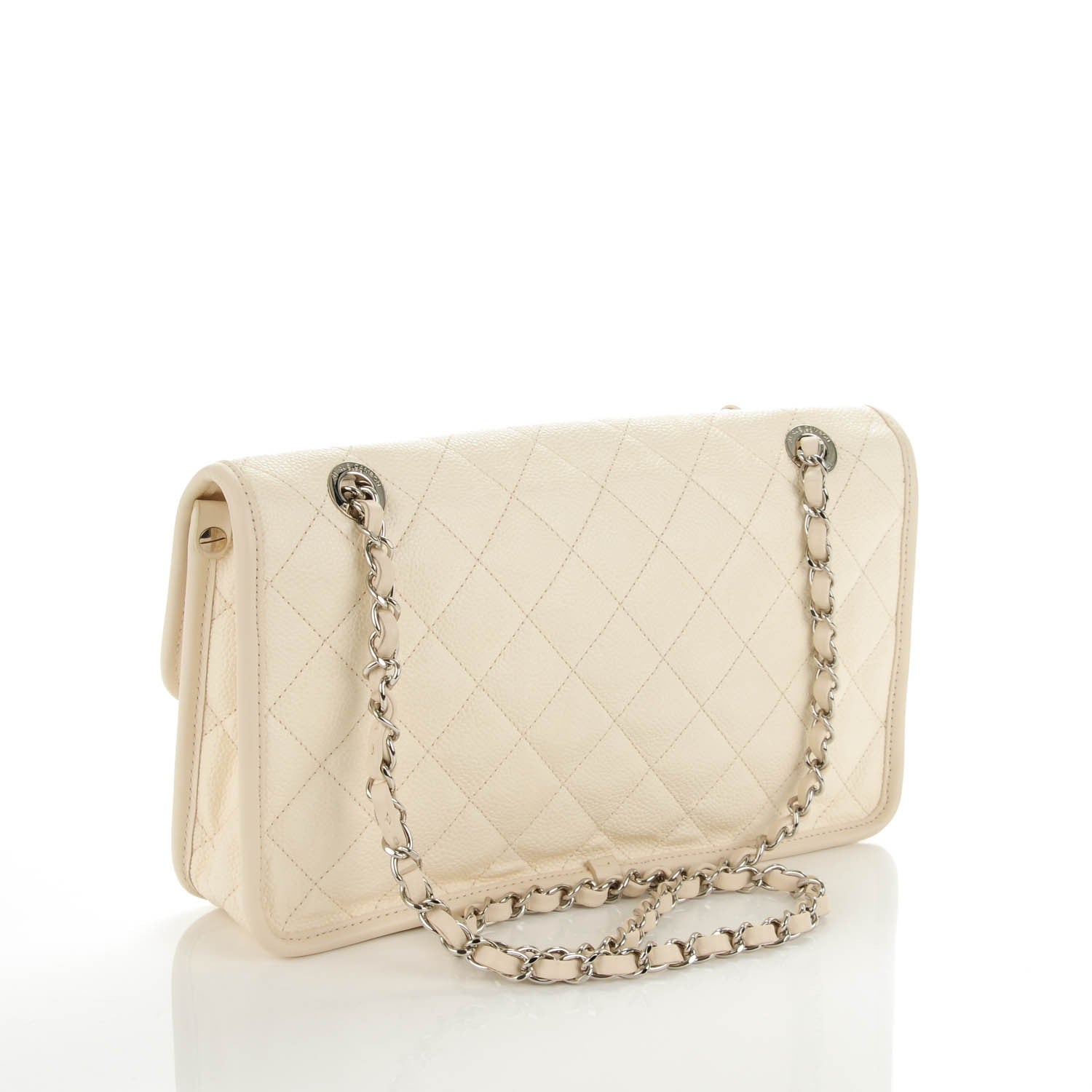 Chanel Caviar French Riviera Large Flap Ivory 3 of 7