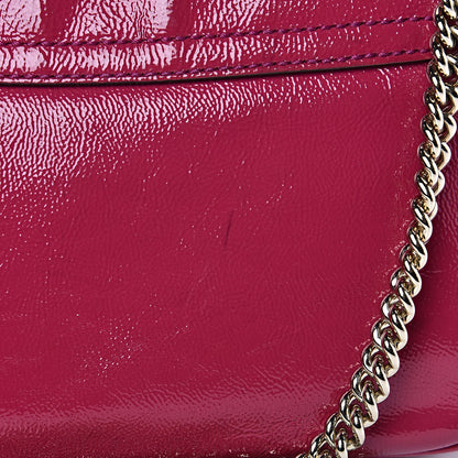 Gucci Patent Medium Soho Flap Crossbody Bright Bougainvillea 14 of 16