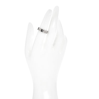 Cartier 18K White Gold 5.5mm LOVE Ring 53 6.25 2 of 5