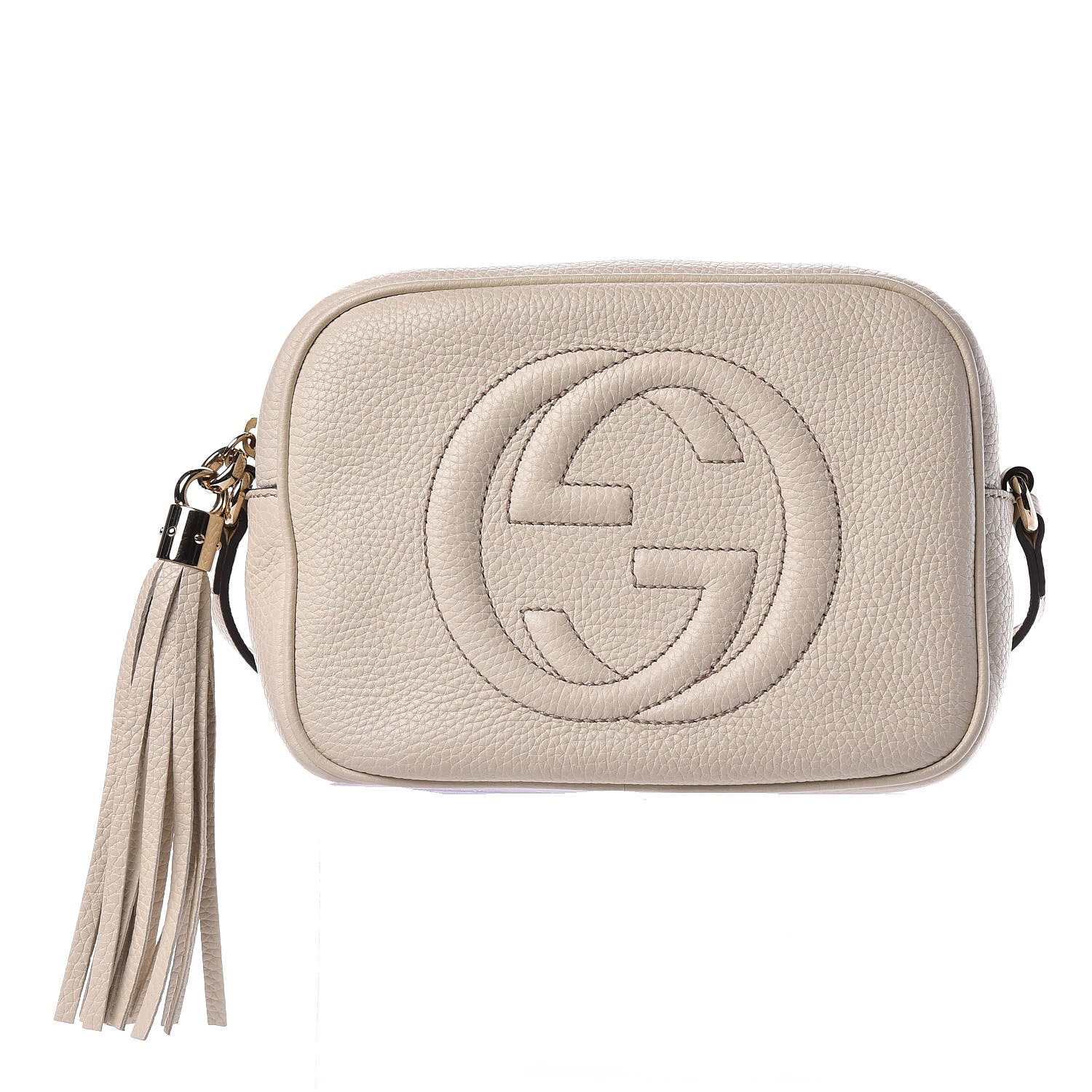 Gucci Pebbled Calfskin Small Soho Disco Bag Off White 1 of 10