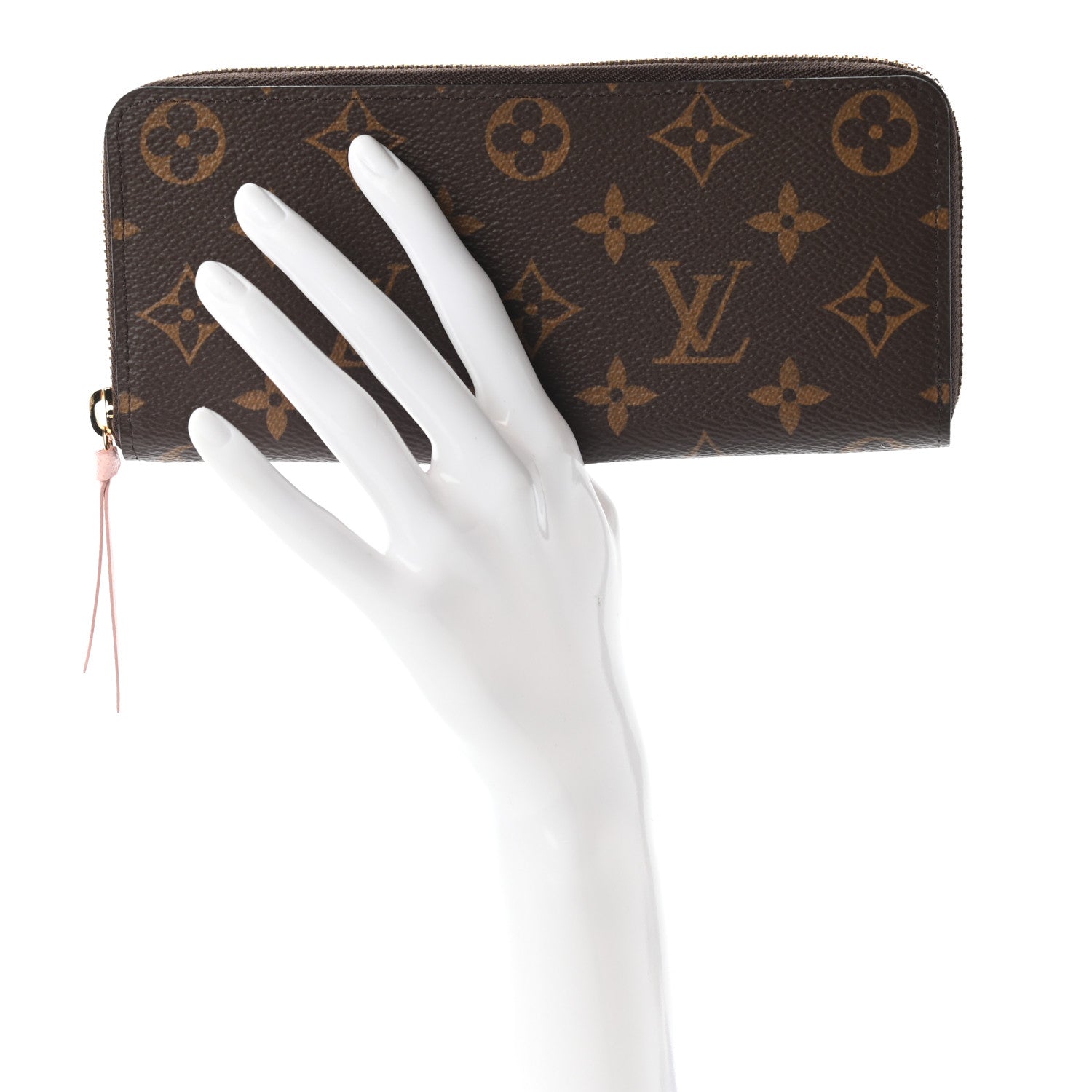 Louis Vuitton Monogram Clemence Wallet Rose Ballerine 2 of 6