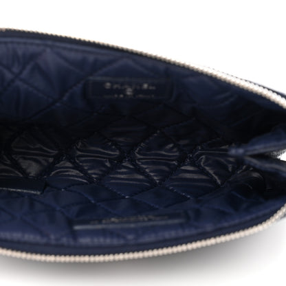 Chanel Caviar Quilted Small Pouch Navy 5 of 13