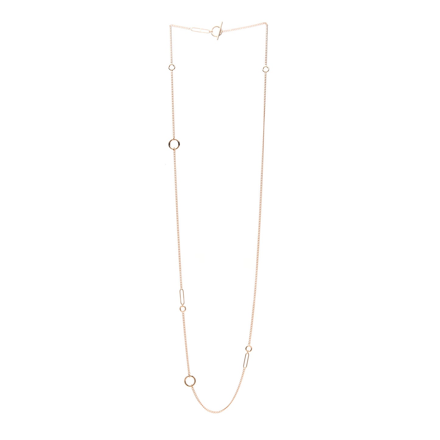 18K Rose Gold Echappee Long Necklace