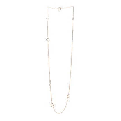 Hermes 18K Rose Gold Echappee Long Necklace 3 of 5