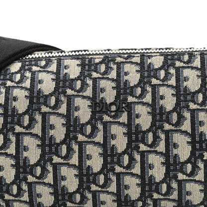 Christian Dior Oblique Roller Messenger Bag Blue 8 of 10