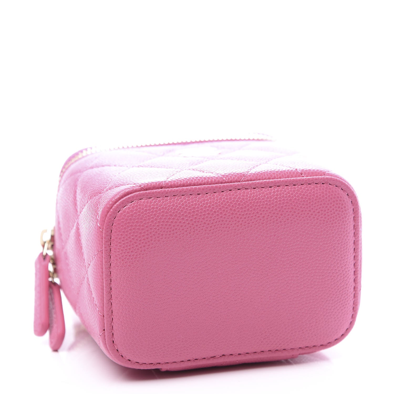 Chanel Caviar Quilted Mini Vanity Case With Chain Pink 3 of 8