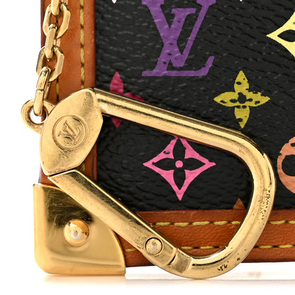 Louis Vuitton Monogram Multicolor Key Pouch Black 8 of 9