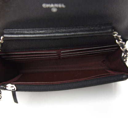 Chanel Caviar Quilted Wallet On Chain WOC Black 5 of 11