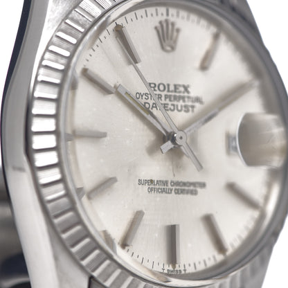 Rolex Stainless Steel 36mm Oyster Perpetual Datejust Watch Silver 16030 7 of 7
