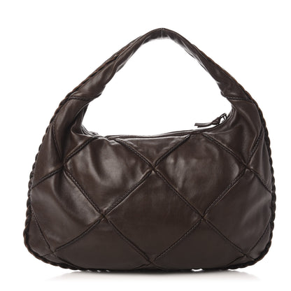 Bottega Veneta Nappa Quilted Medium Veneta Hobo Ebano 1 of 12