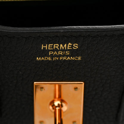 Hermes Togo Birkin 25 Black 7 of 13