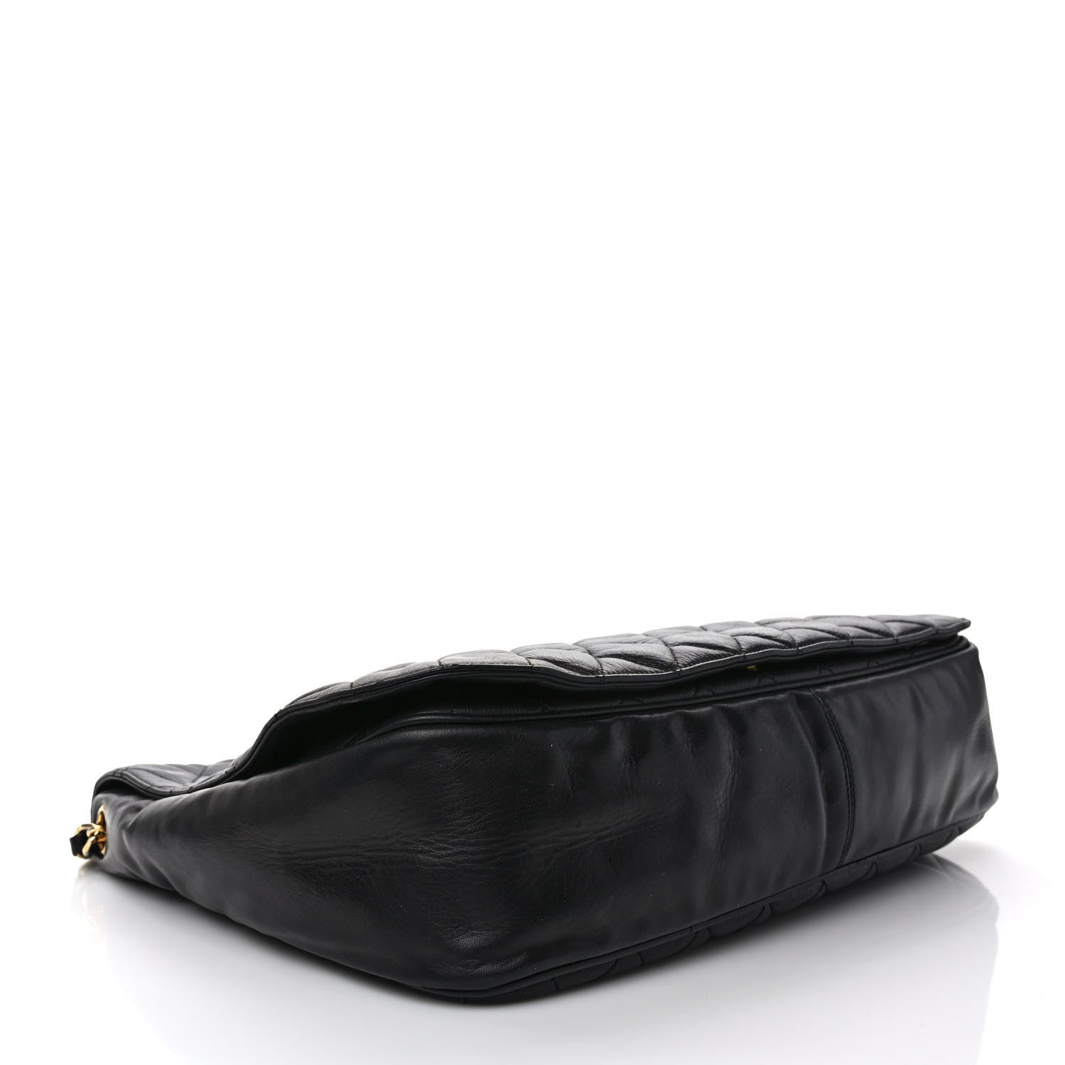 Chanel Aged Calfskin Quilted Messenger Bag Black 5 of 13