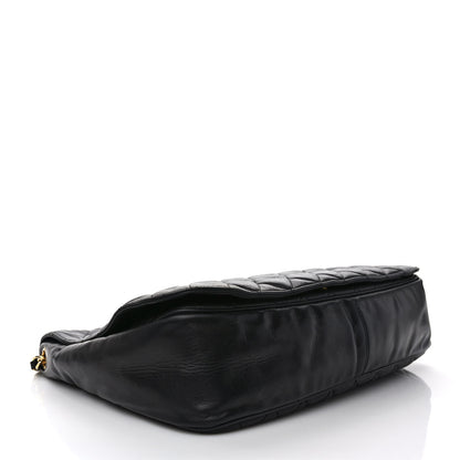 Chanel Aged Calfskin Quilted Messenger Bag Black 5 of 13