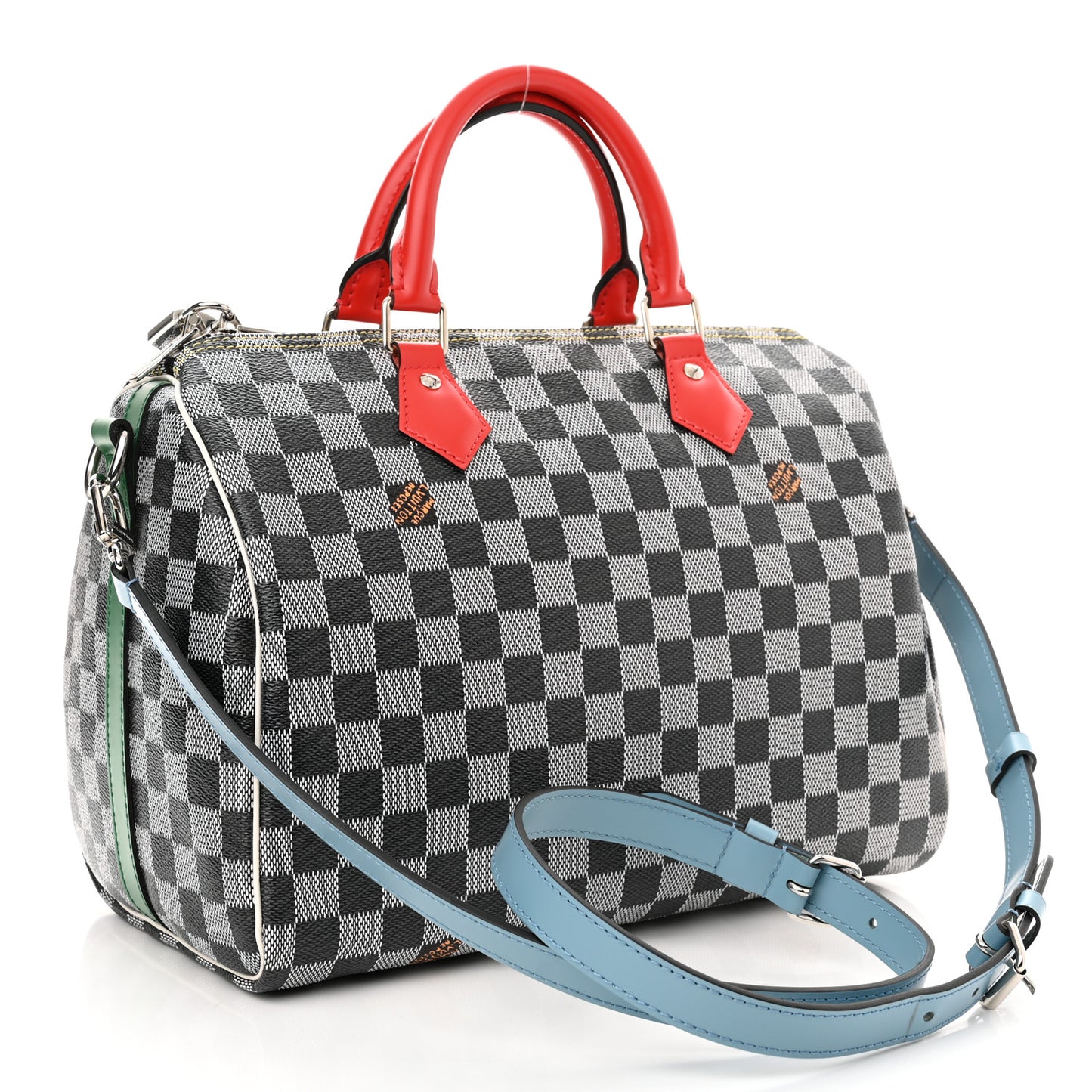 Damier Speedy Bandouliere 30 Black White
