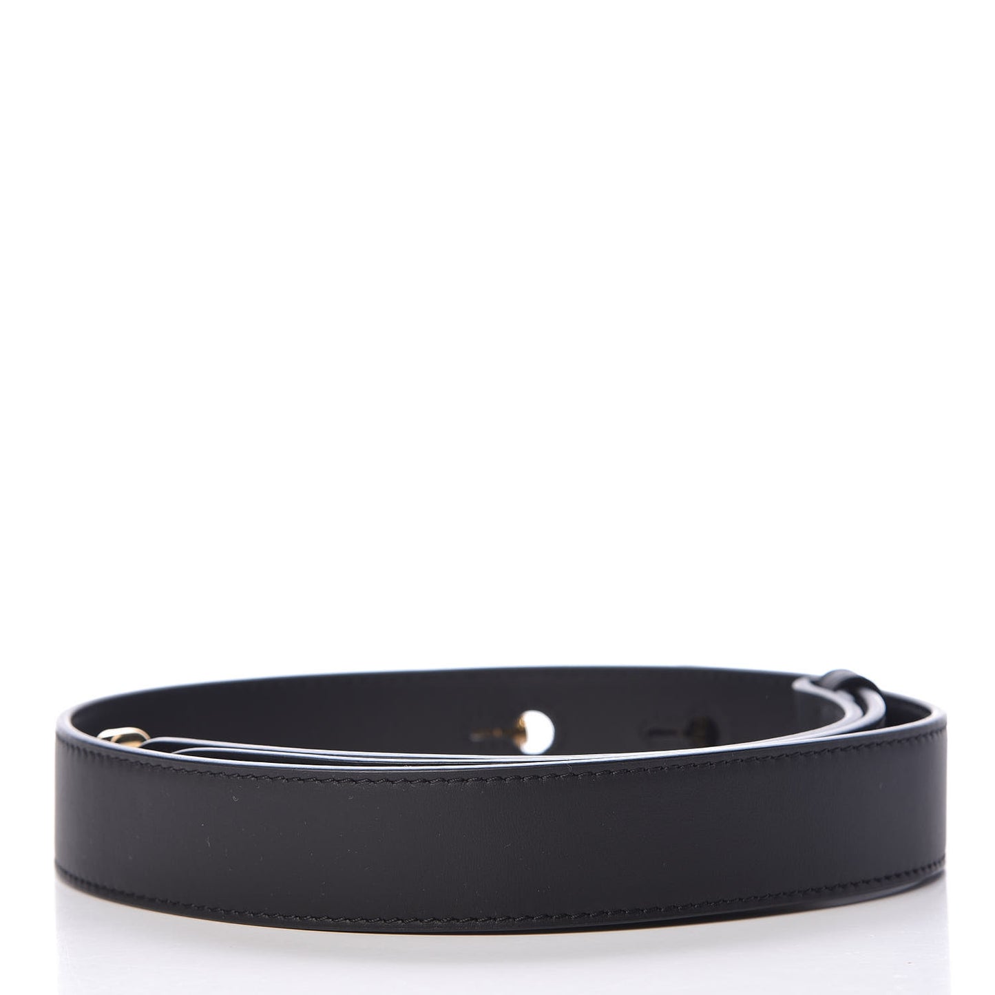 Vitello Century Opaco Flat Studded Strap You Black