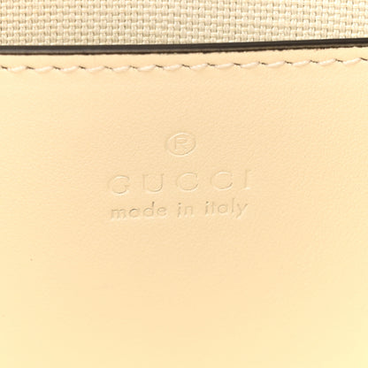Gucci Calfskin Matelasse Chevron Monochrome GG Marmont Sling Shoulder Bag Mystic White 10 of 19