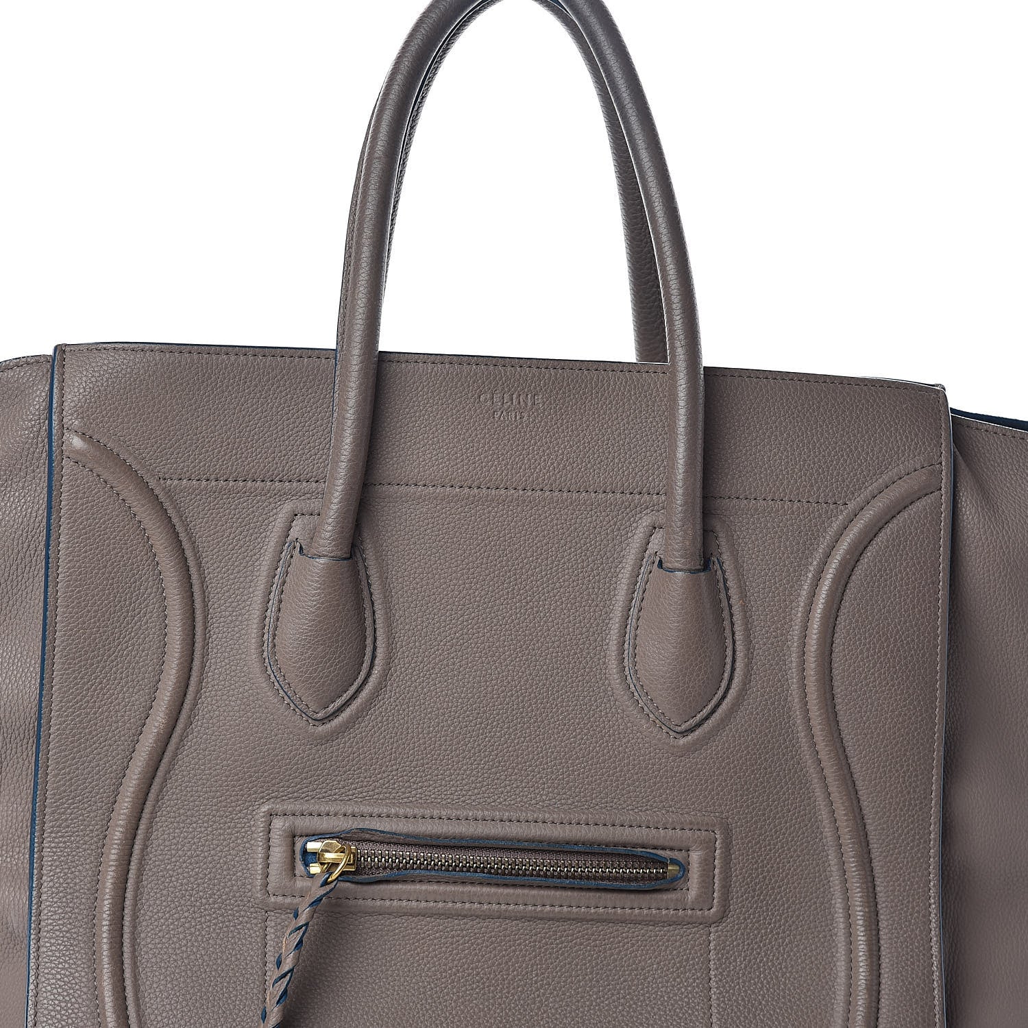 Celine Baby Grained Calfskin Medium Phantom Luggage Taupe 9 of 16