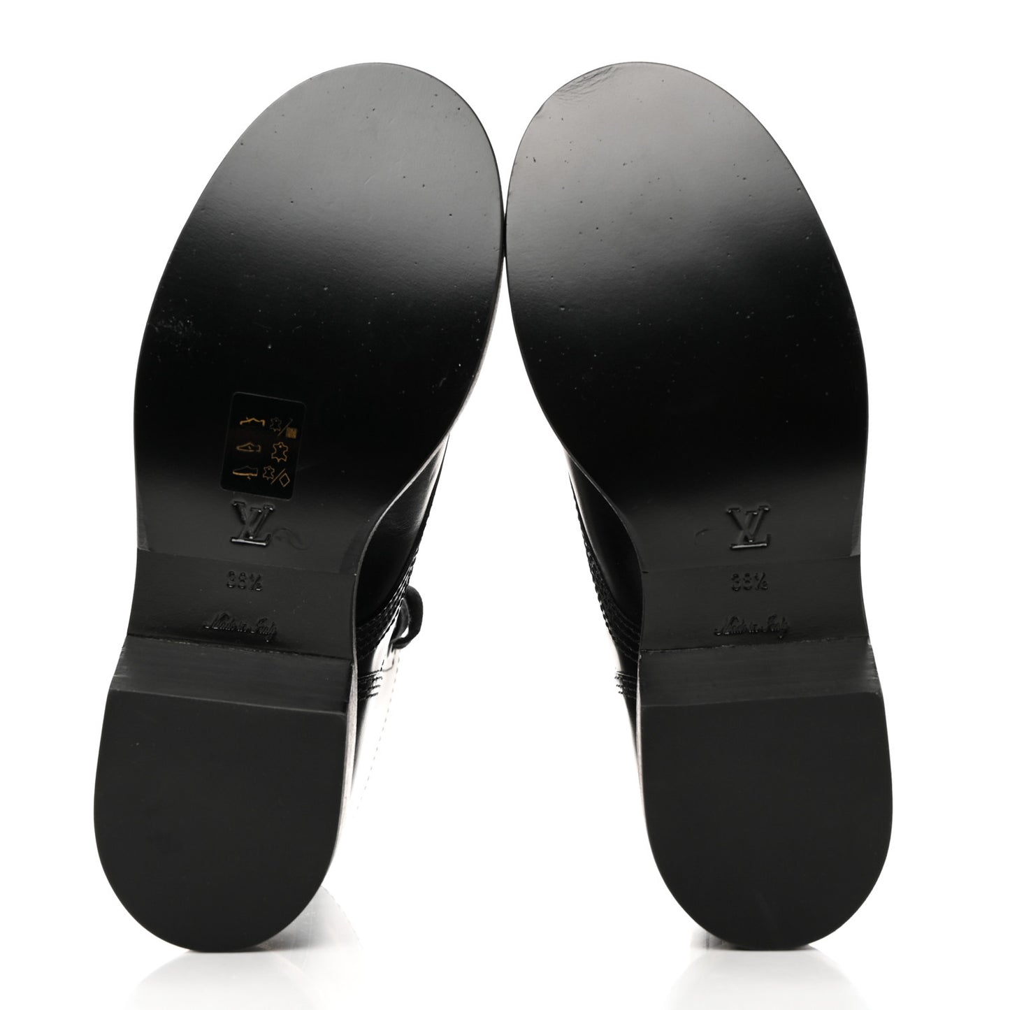 Calfskin Monogram Metropolis Flat Ranger Boots 38.5 Black