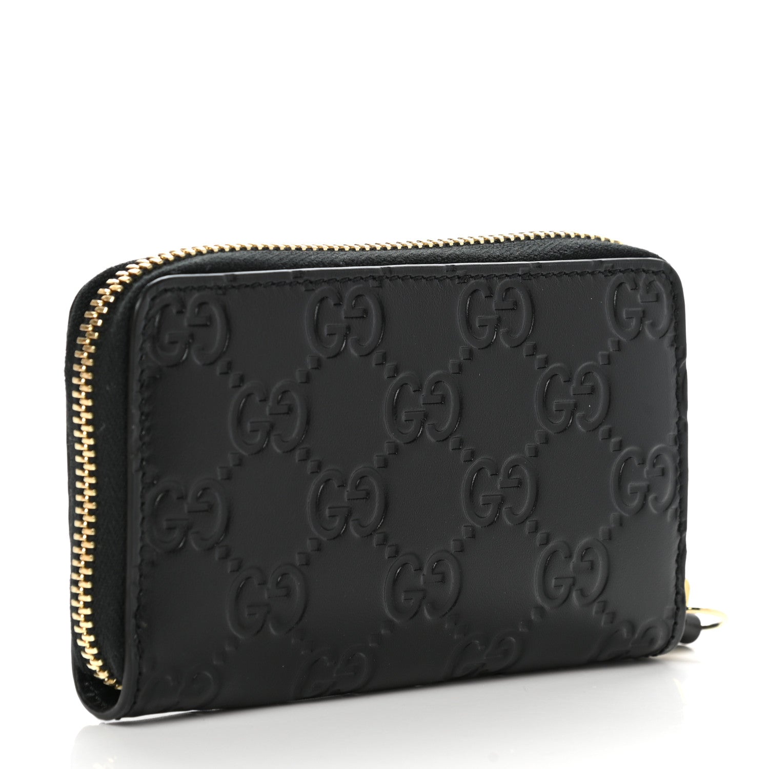 Gucci Guccissima Zip Around Card Case Black 3 of 7