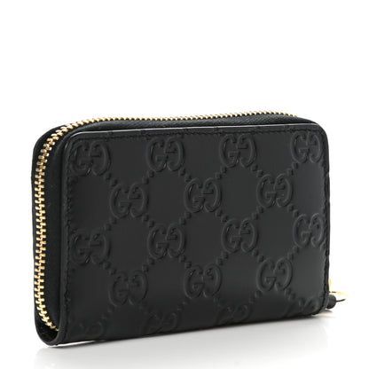 Gucci Guccissima Zip Around Card Case Black 3 of 7